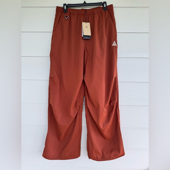 Nike ACG Dri-Fit Pants Women’s M Brown Loose Fit Hiking Outdoor UPF 40+ - Picture 2 of 13